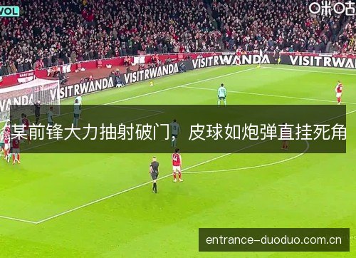 某前锋大力抽射破门，皮球如炮弹直挂死角